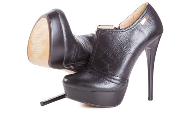 Beautiful high heels platform pump shoe