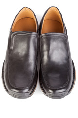 new black boots men's fashion on a white background