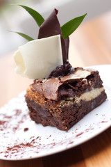 Brownie cheese cake