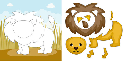 Lion puzzle