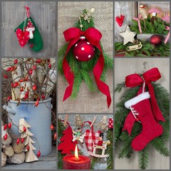 Weihnachtszeit - Collage mit mehreren Motiven