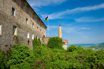Fototapeta na wymiar landmark. old architecture. castle tower