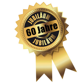 60 Jahre - Jubil&auml;um gold