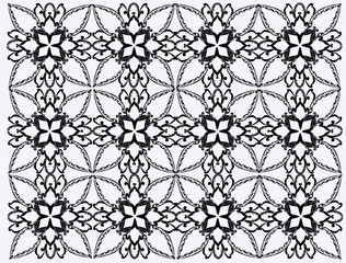 black periodic pattern on grey