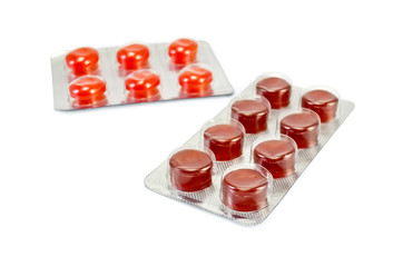 Lozenges cough in packages