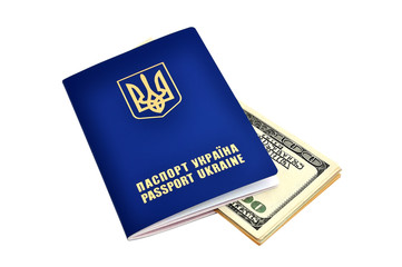 Fototapeta premium passports and dollars