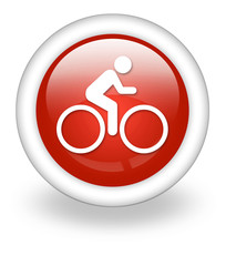 Light Red Icon "Bicycle Trail"