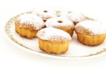 Cakes on the plate