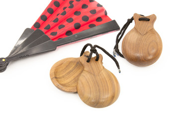 Castanets with fan