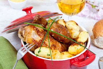 Chicken and potatoes