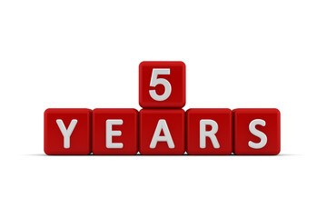 Red letter cubes 5 years