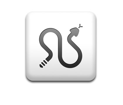Boton cuadrado blanco serpiente