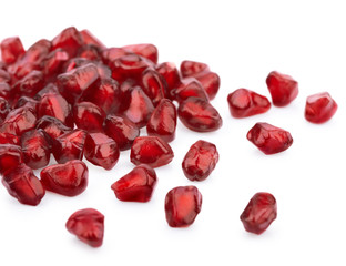 Ripe pomegranate seeds