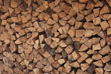 Brennholzstapel Buche