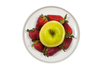 Apple and Strawberries