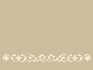 ornament on brown background