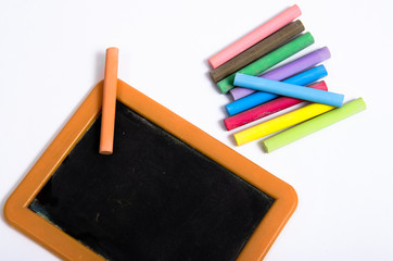 Piccola Lavagna con gessi colorati