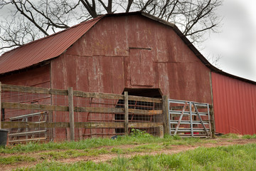 weathered barn