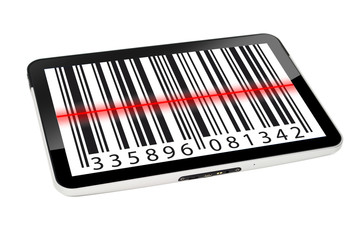 Tablet mit EAN-Code