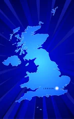 Behangcirkel Map of England © CarpathianPrince