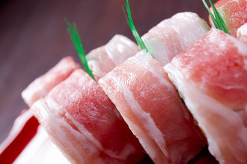 Sushi Roll with  Bacon