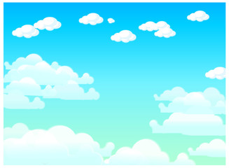 Clouds in blue sky