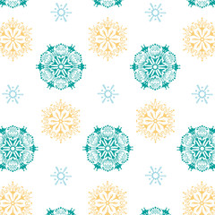 seamless pattern snowflake background