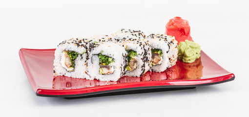 Japanese traditional Cuisine - Maki Roll with Nori , Cream Chees