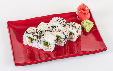 Japanese traditional Cuisine - Maki Roll with Nori , Cream Chees