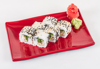 Japanese traditional Cuisine - Maki Roll with Nori , Cream Chees