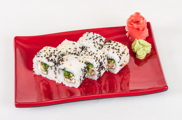 Japanese traditional Cuisine - Maki Roll with Nori , Cream Chees