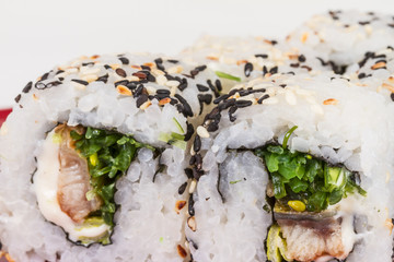 Japanese traditional Cuisine - Maki Roll with Nori , Cream Chees
