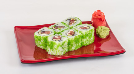 Tobiko Spicy Maki Sushi - Hot Roll with various type of Tobiko (