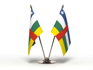 Miniature Flag of Central Africa (Isolated)