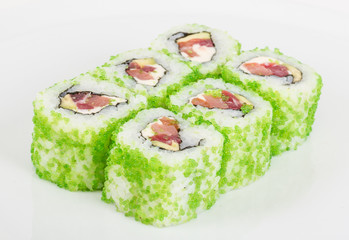 Tobiko Spicy Maki Sushi - Hot Roll with various type of Tobiko (