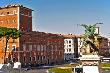 Roma, piazza  e Palazzo Venezia
