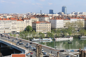 Obraz premium vue sur la ville de Lyon