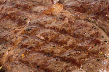 Obraz na płótnie Canvas Grilled Beef Steak Isolated On a White Background
