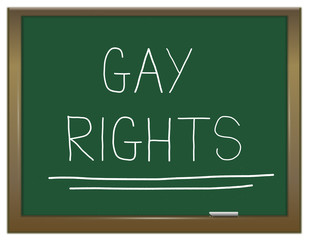 Obraz premium Gay rights concept.