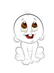 Fototapeta premium Cute Smiling Baby