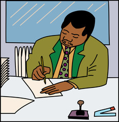 Black professional businessman