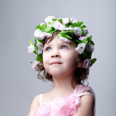 Portrait of cute little girl