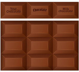 Naklejka premium Chocolate bar. Vector illustration