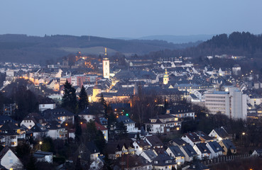 Town Siegen in North Rhine-Westphalia, Germany