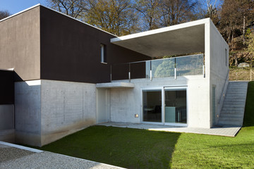 beautiful modern house, outdoor