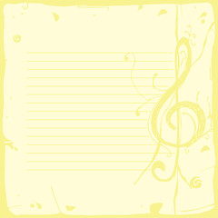 musical background paper