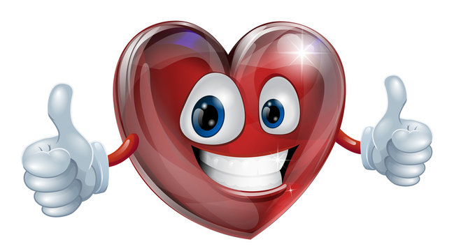 Heart mascot graphic