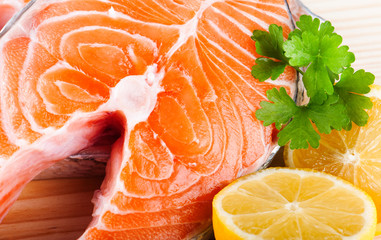 Fresh raw Salmon