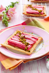 Rhubarb tart