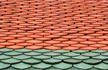 Colorful roof tiles